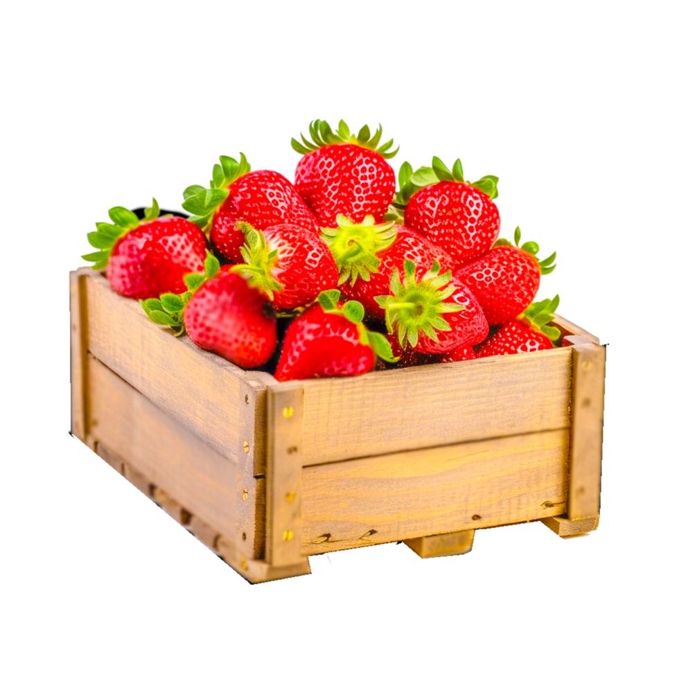 strawberry fruit in basket png