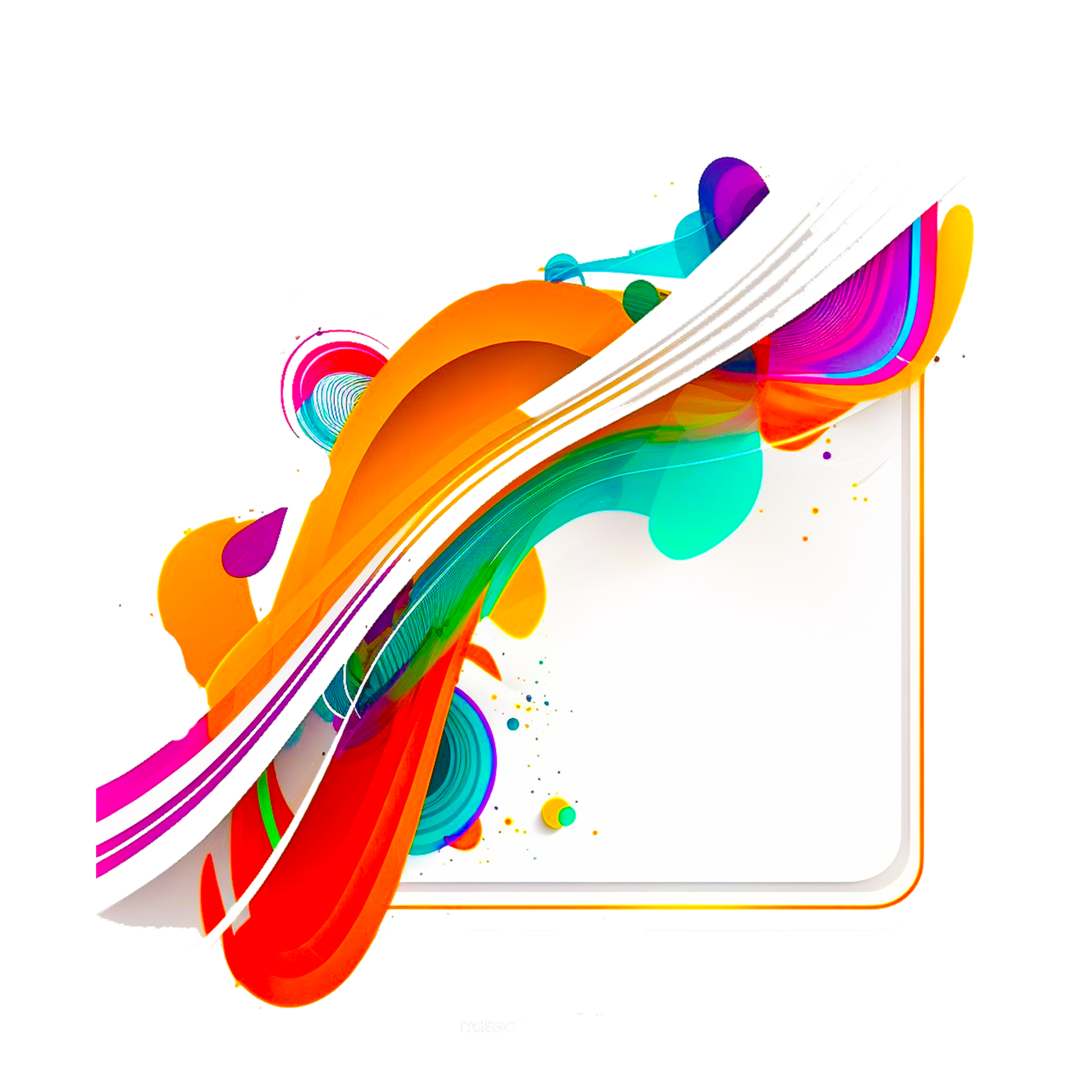colorful frame on transparent background 23614711 PNG