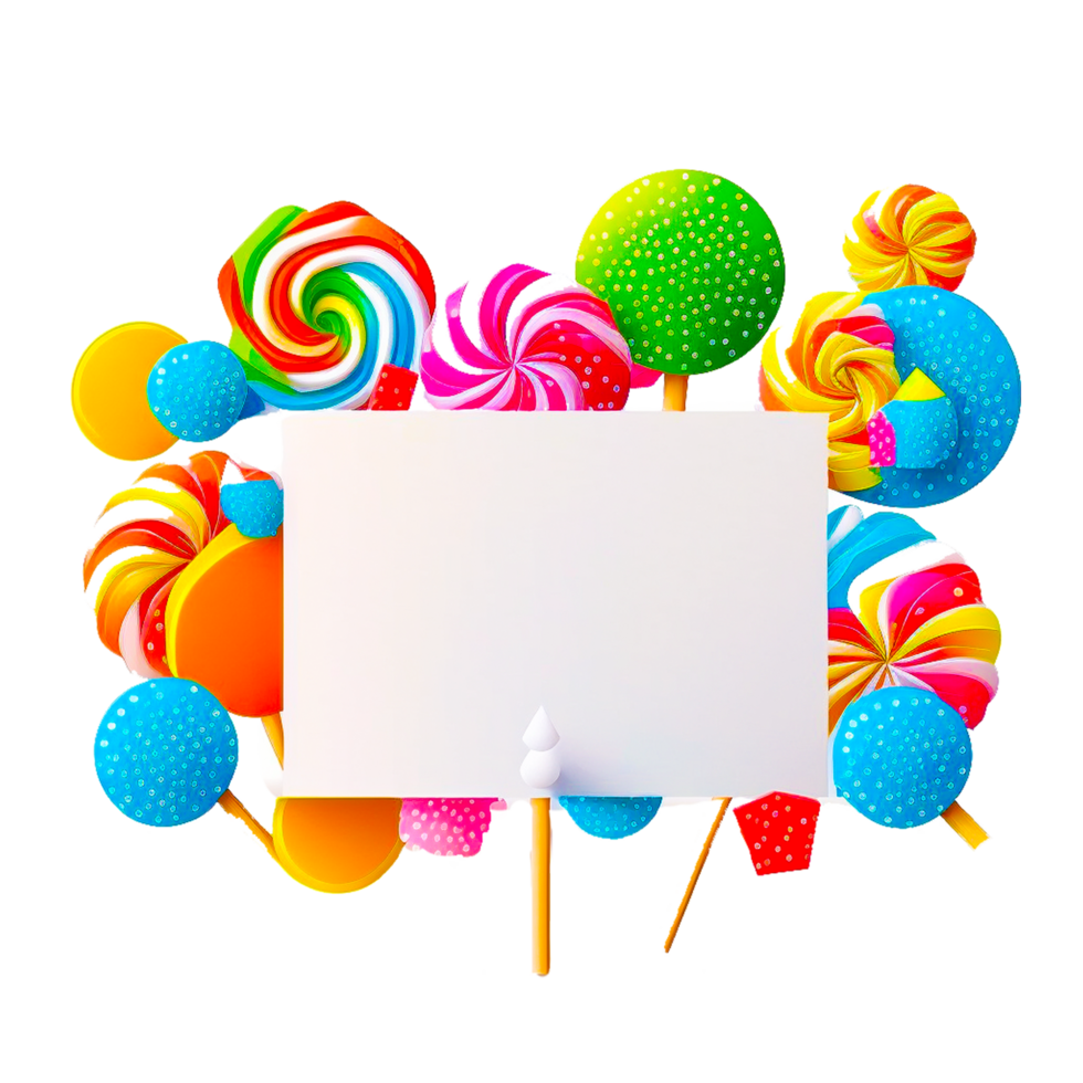 colorful lollipop illustration png
