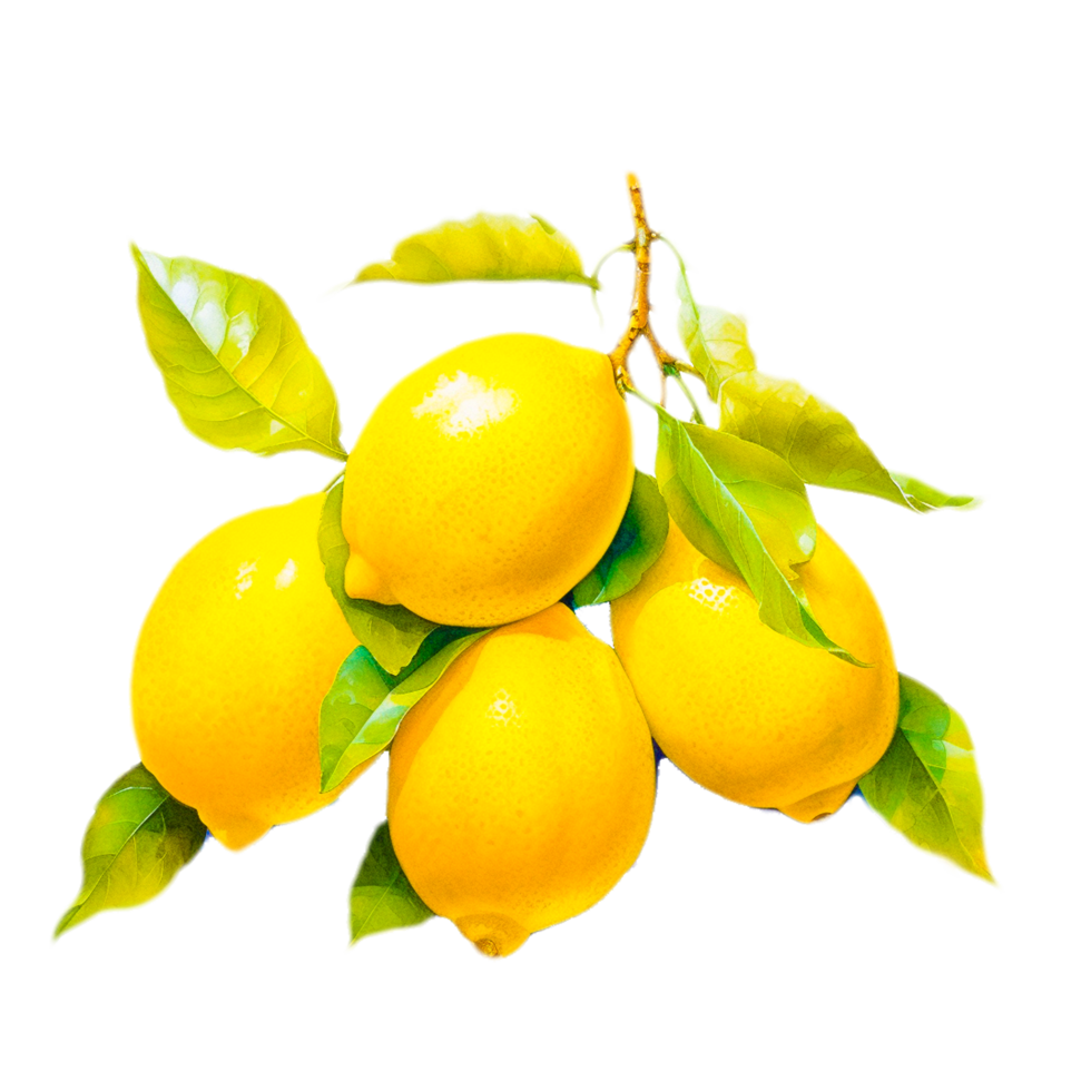 ai génératif citron png transparent