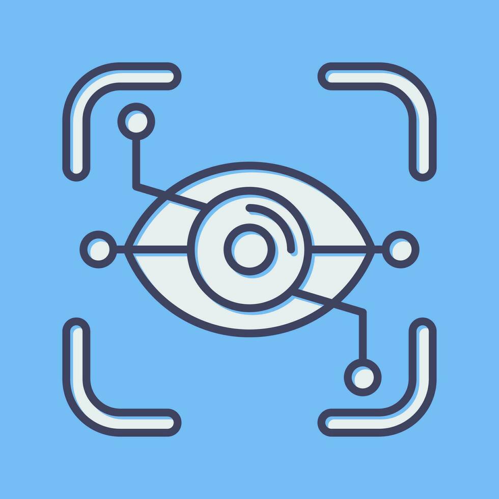 Eye Recognition Vector Icon