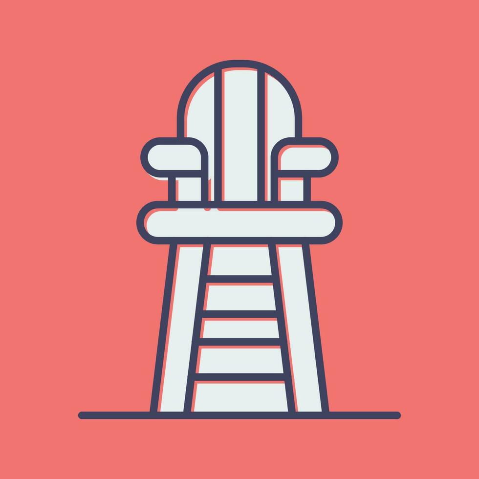 Lifeguard Chair Vector Icon