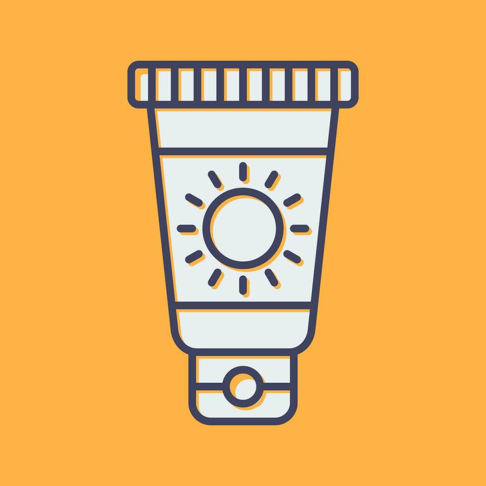 Sun Cream Vector Icon