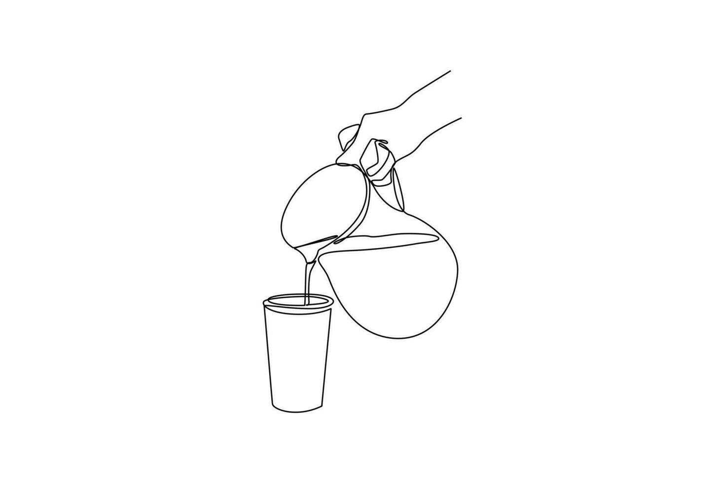 Continuous one line drawing teapot. Home appliances concept. Single line draw design vector graphic illustration.