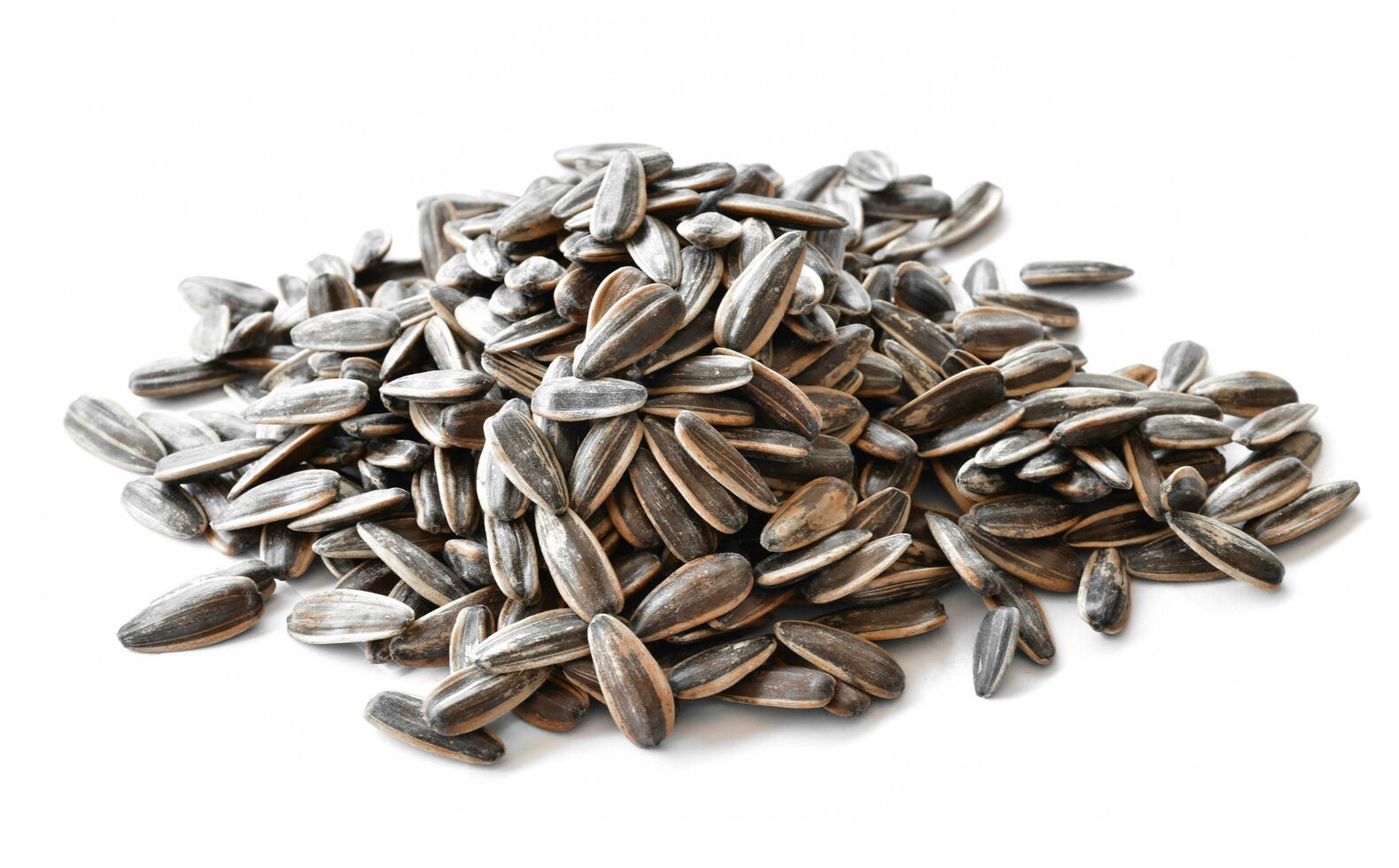 Sunflower seeds for eating as snack in freetimes. photo