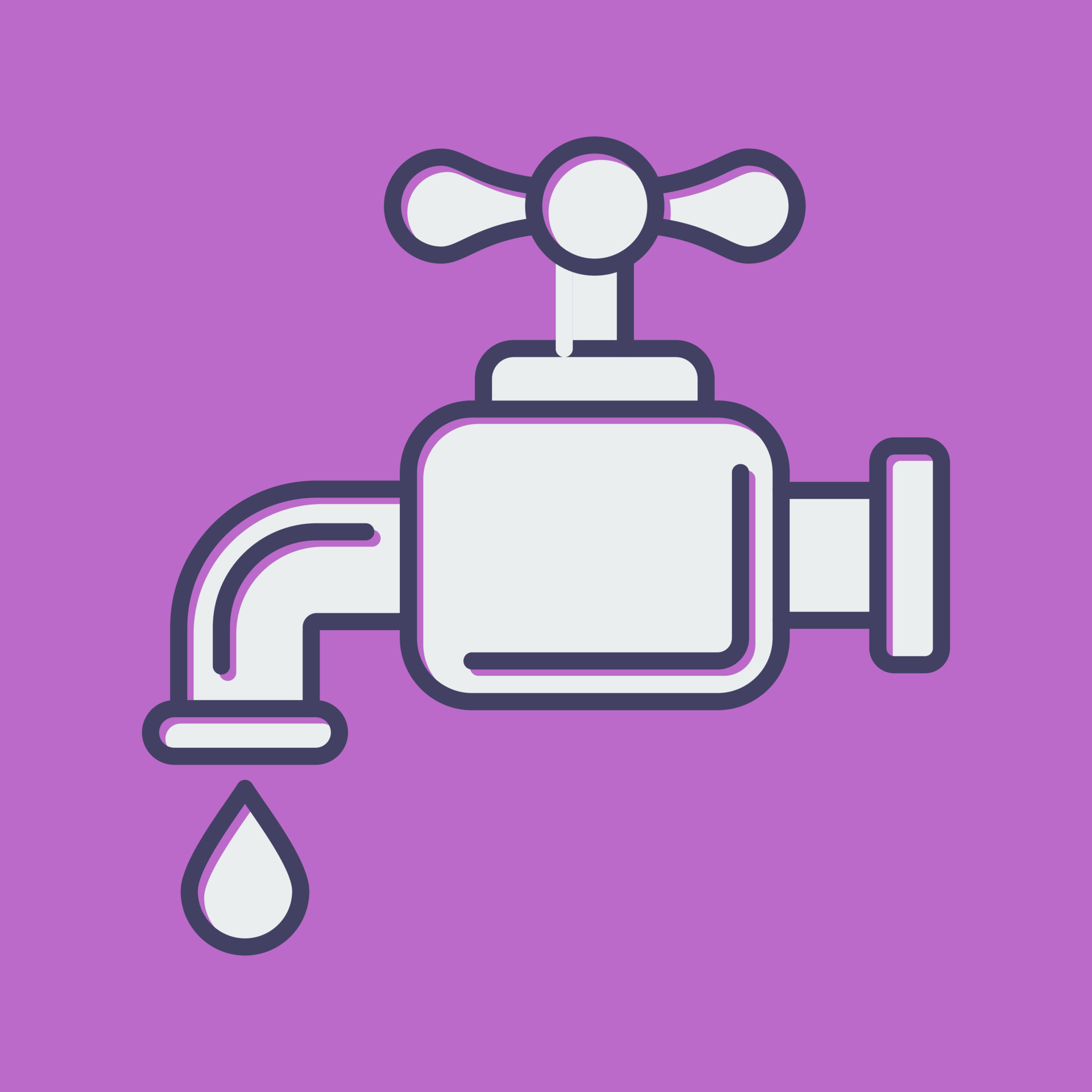 Water Faucet Vector Icon 23616105 Vector Art at Vecteezy