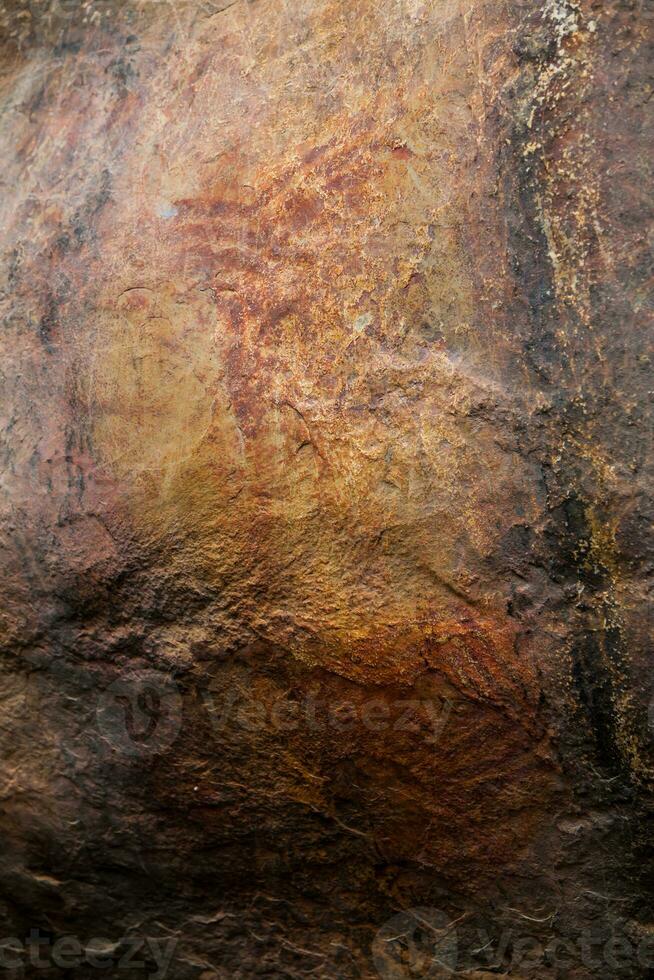 prehistórico pinturas en rock conocido como petroglifos en Colombia foto