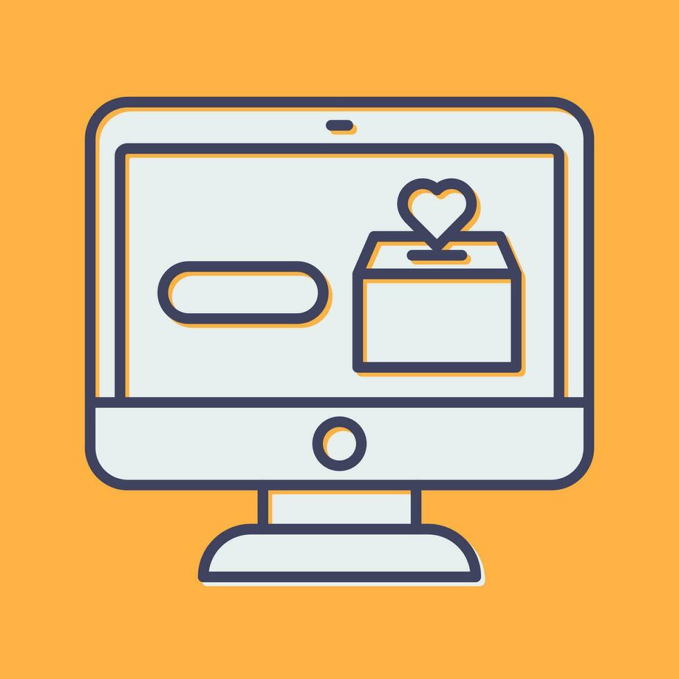 Online Donation Vector Icon