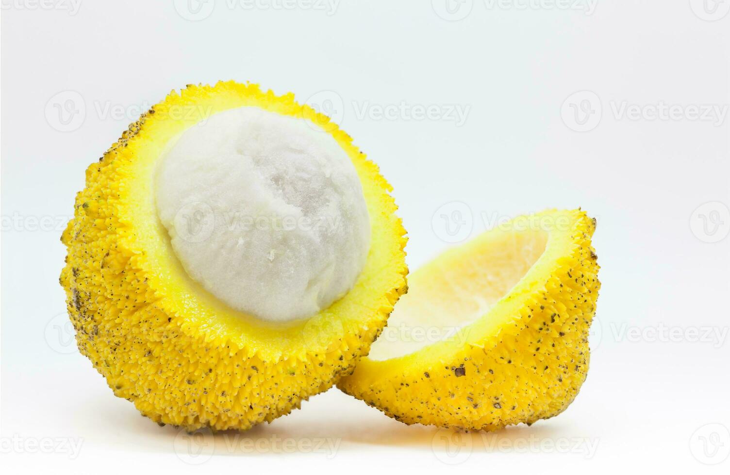 Fruit of the Garcinia madruno tree isolated in white background photo