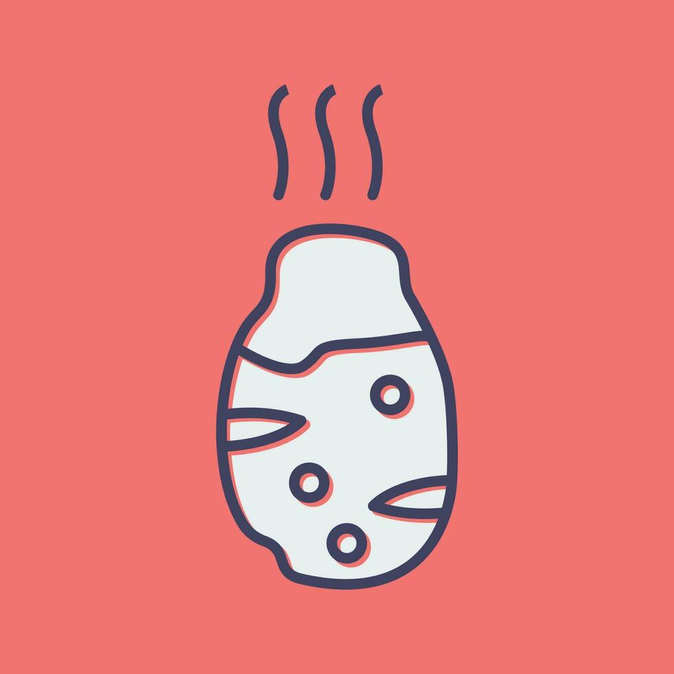 Roasted Potato Vector Icon
