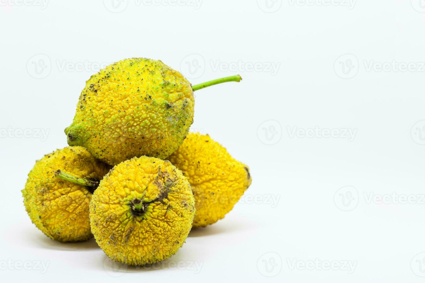 Fruit of the Garcinia madruno tree isolated in white background photo