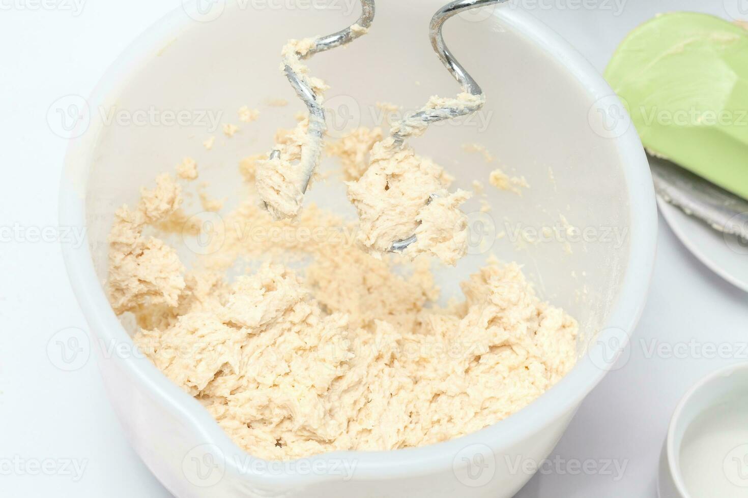 Quiche lorraine dough preparation photo