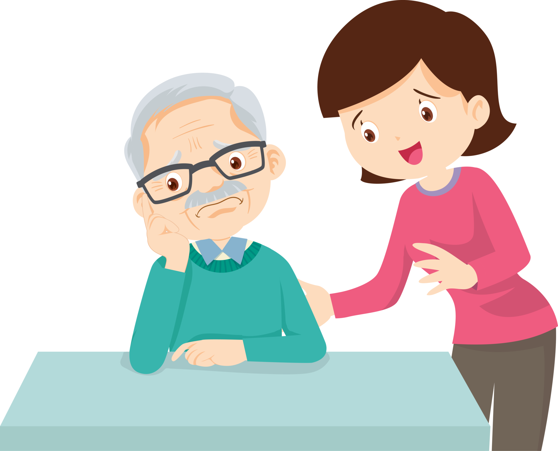 Grandparents,elderly people,grandfather and grandmother, characters in