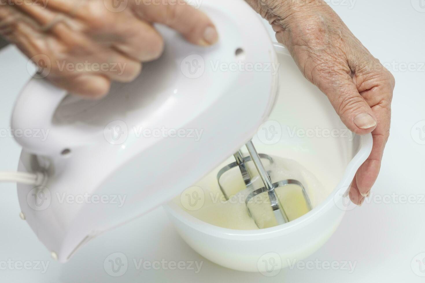 Whisking egg whites snow photo