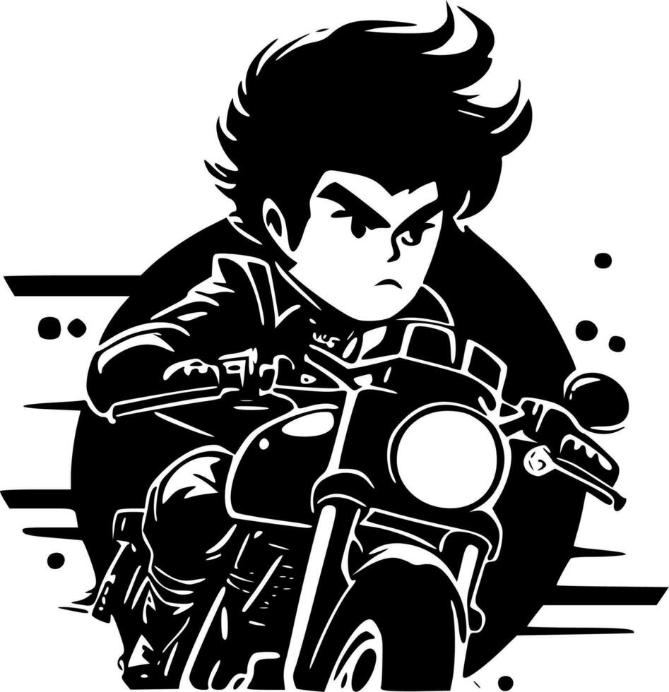 Biker - High Quality Vector Logo - Vector illustration ideal for T-shirt graphic