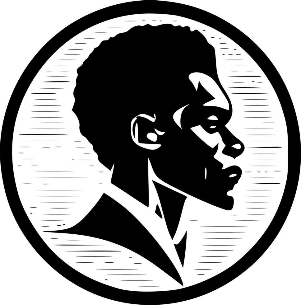 Black History, Minimalist and Simple Silhouette - Vector illustration