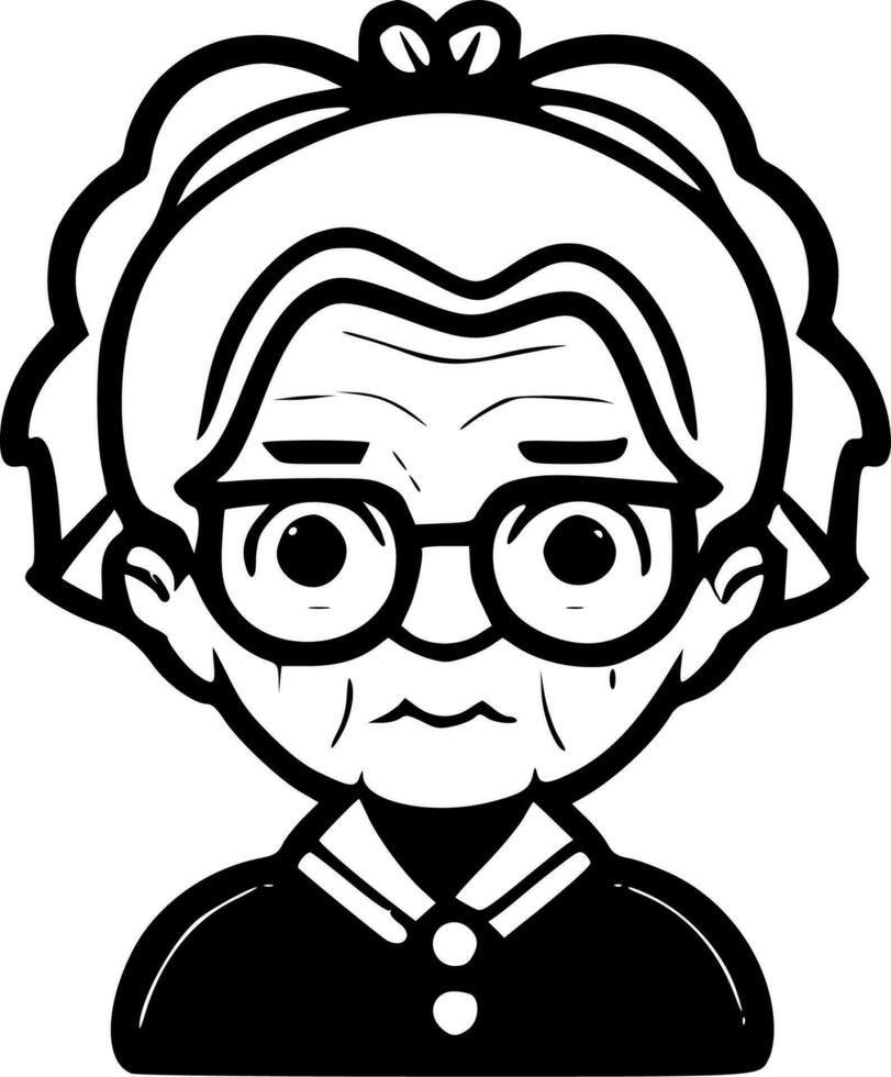 Grandma - High Quality Vector Logo - Vector illustration ideal for T-shirt graphic