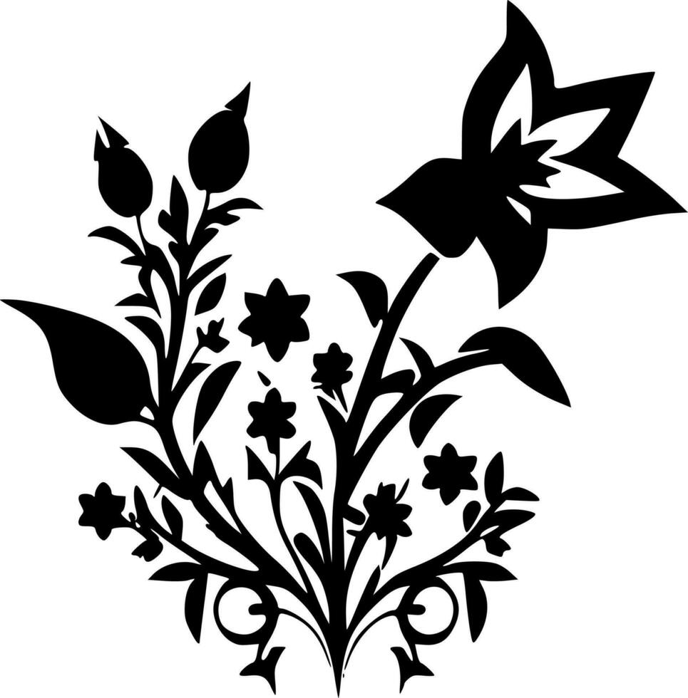 Ramadan - Black and White Isolated Icon - Vector illustration