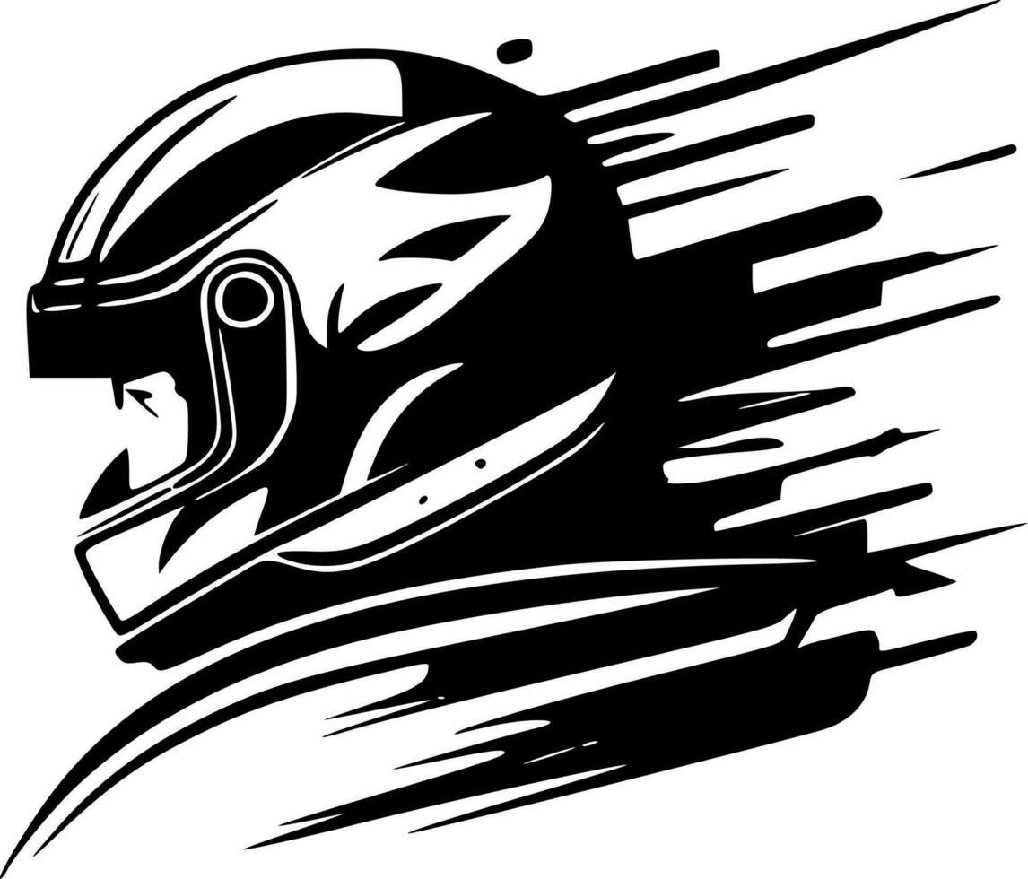 Racing, Minimalist and Simple Silhouette - Vector illustration