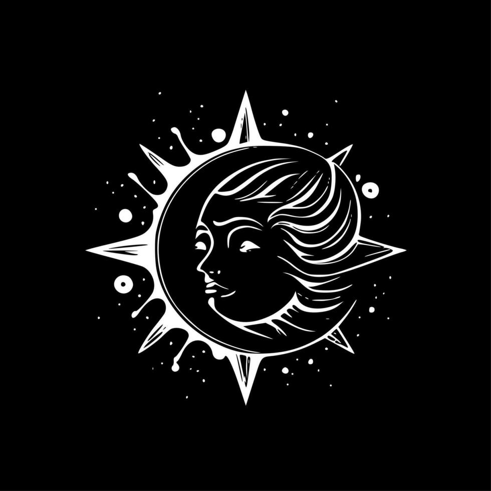 Celestial - Minimalist and Flat Logo - Vector illustration