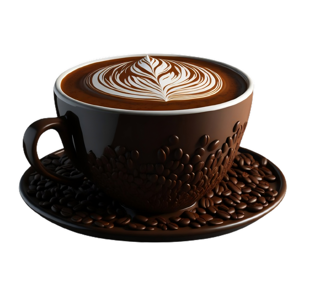 3d café agresser png gratuit download.ai génératif