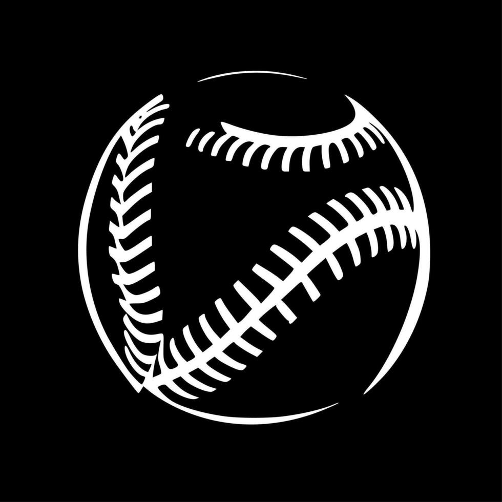 Baseball - Minimalist and Flat Logo - Vector illustration