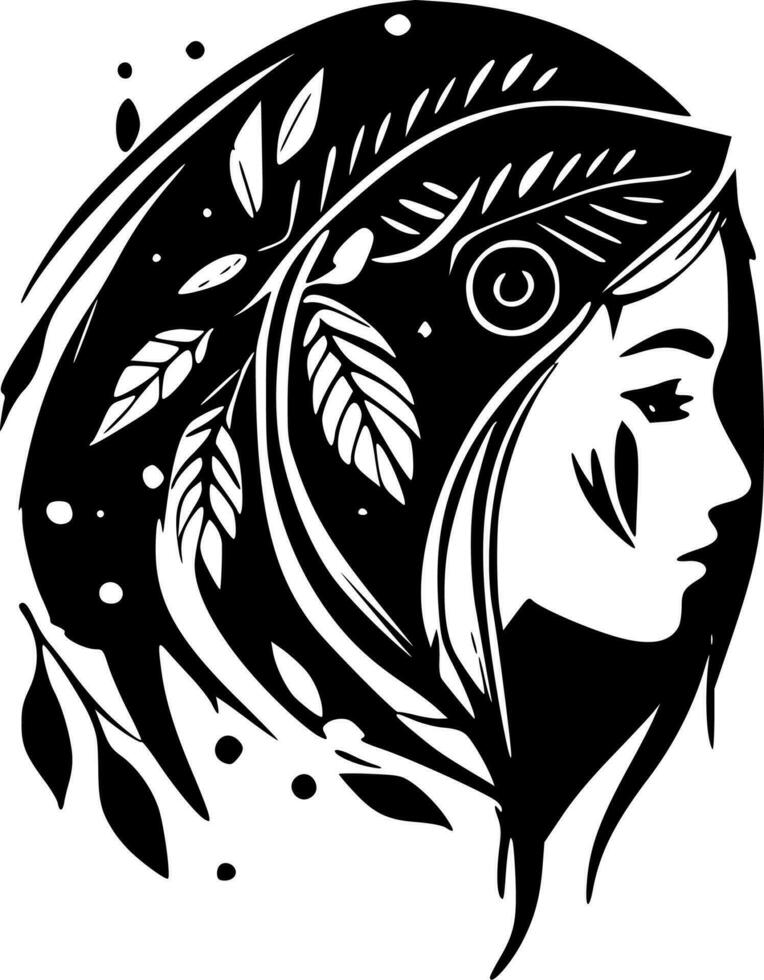 Boho - Minimalist and Flat Logo - Vector illustration