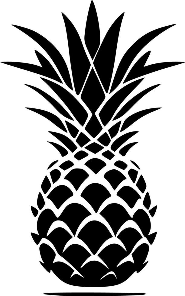 Pineapple, Minimalist and Simple Silhouette - Vector illustration