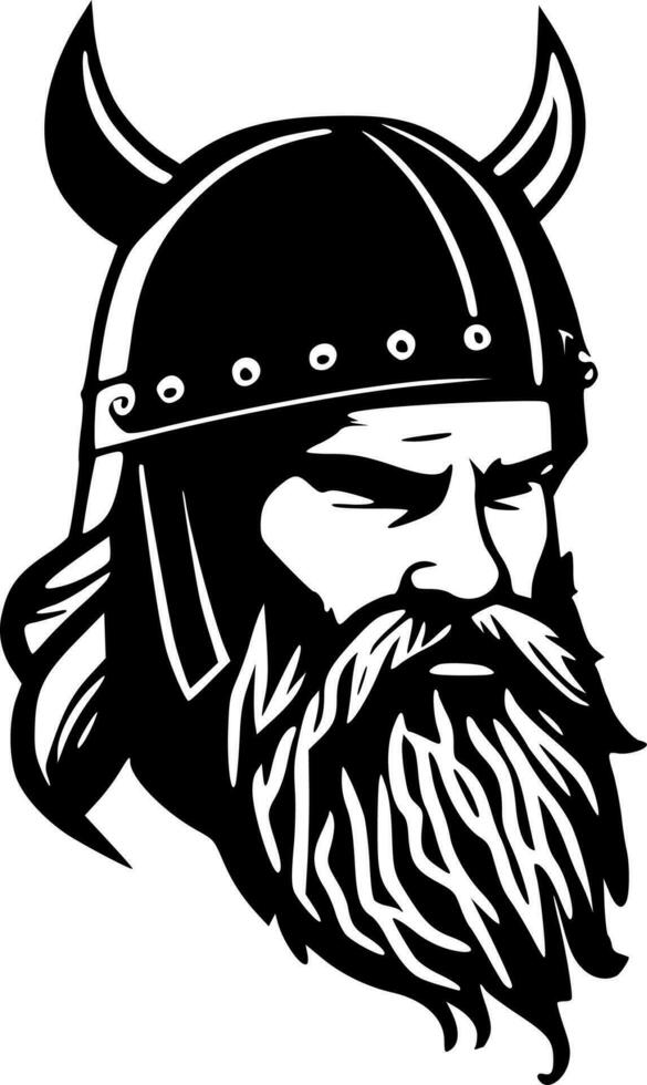 vikingo, minimalista y sencillo silueta - vector ilustración