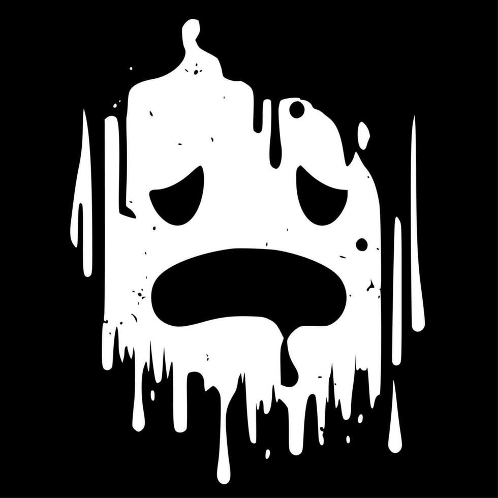 Distressed - Black and White Isolated Icon - Vector illustration