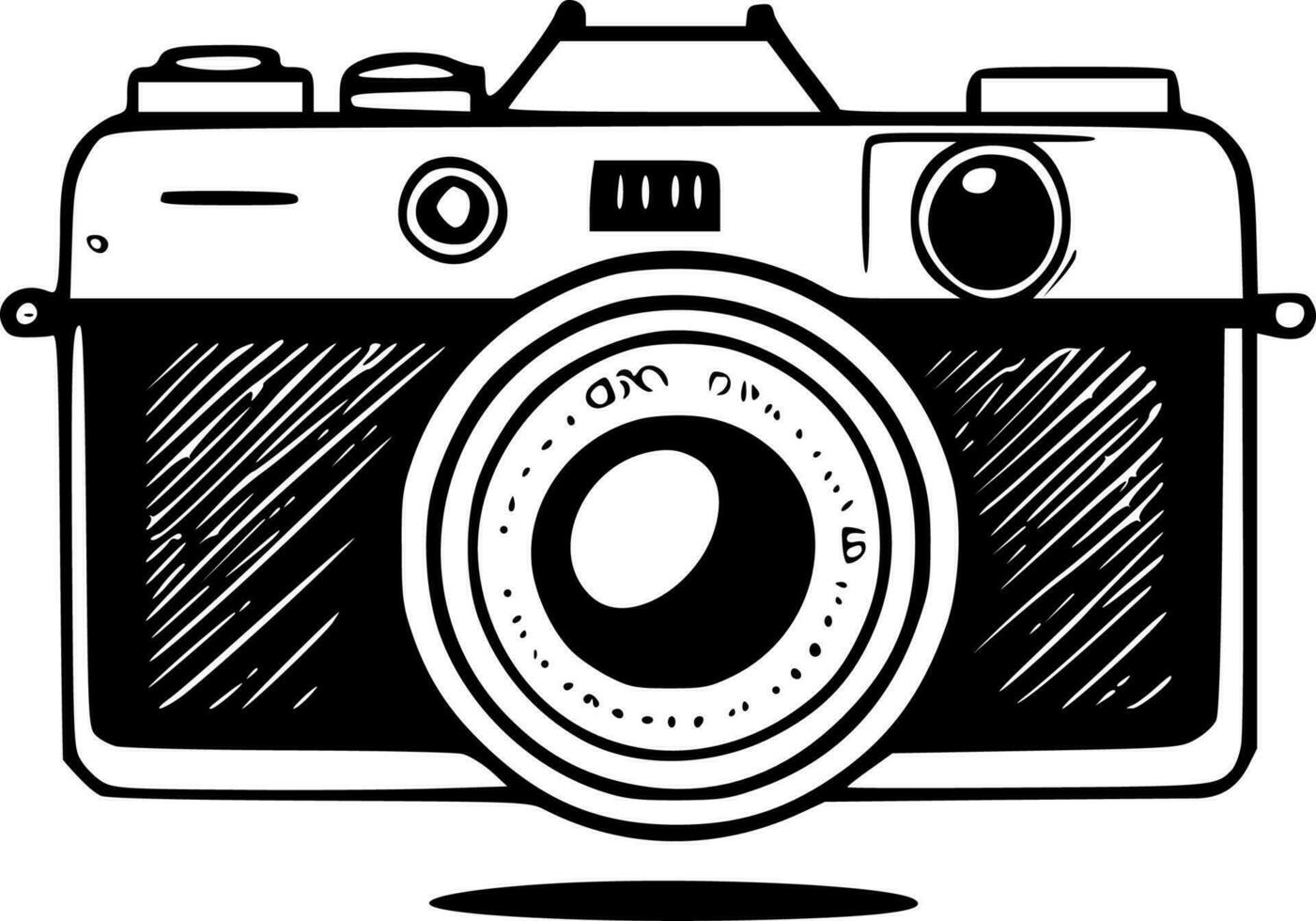 Camera - Minimalist and Flat Logo - Vector illustration