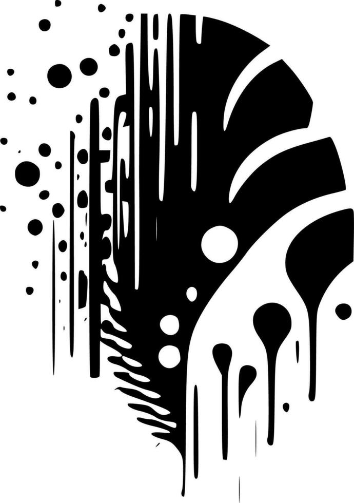 abstracto, negro y blanco vector ilustración