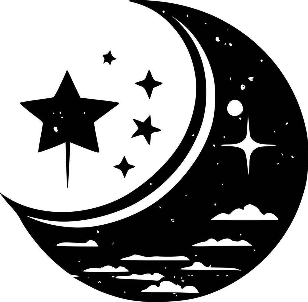 Celestial - High Quality Vector Logo - Vector illustration ideal for T-shirt graphic