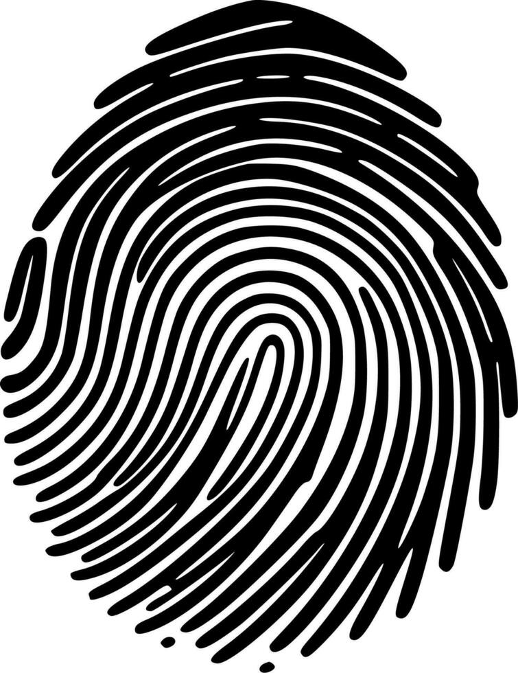 Fingerprint - High Quality Vector Logo - Vector illustration ideal for T-shirt graphic