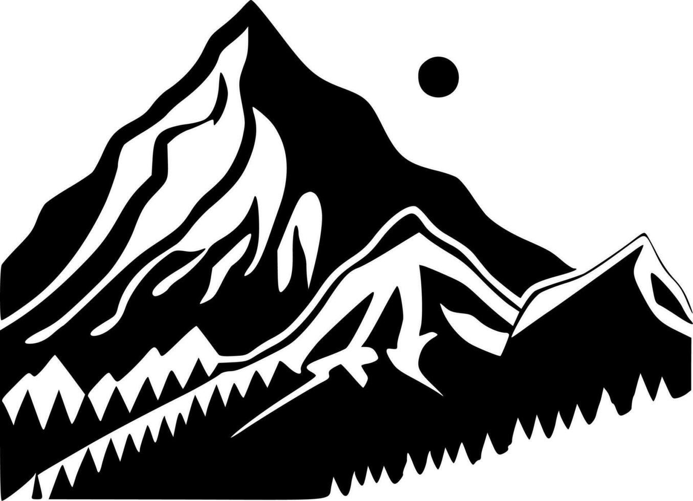 Mountains - High Quality Vector Logo - Vector illustration ideal for T-shirt graphic