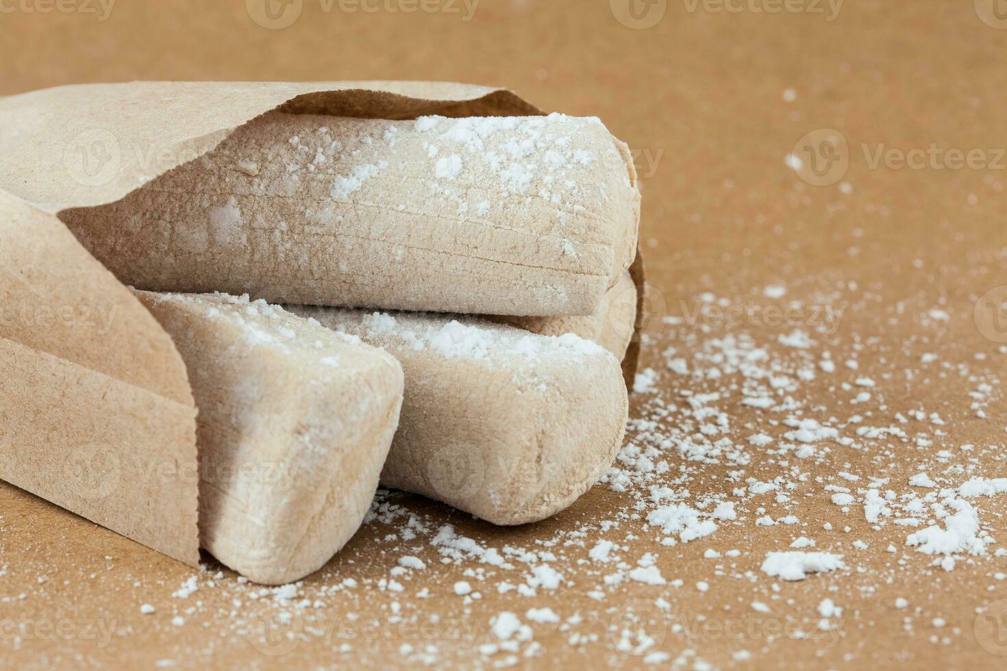 Traditional Colombian sweet called white cow leg jelly in spanish gelatina de pata de vaca photo