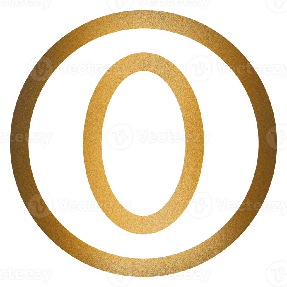 Zero Luxury gold line png