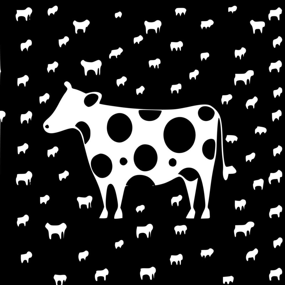 Cow Pattern - High Quality Vector Logo - Vector illustration ideal for T-shirt graphic