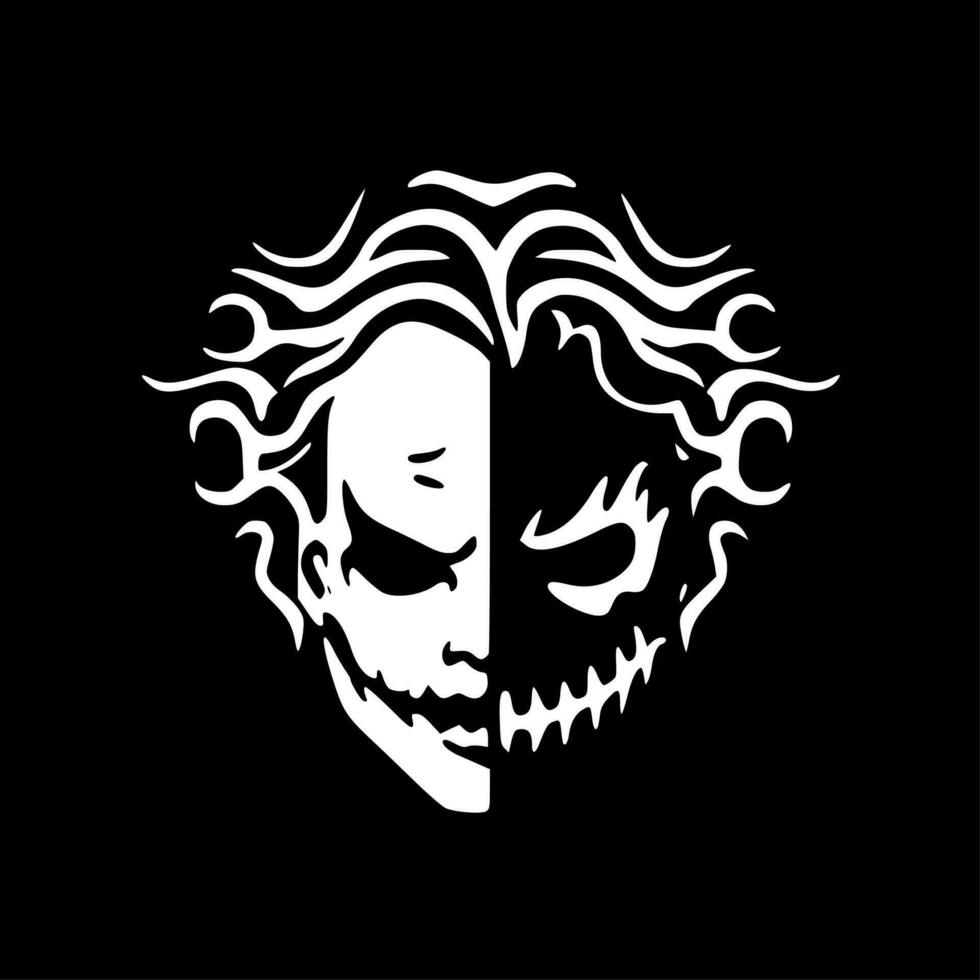 Horror - Minimalist and Flat Logo - Vector illustration