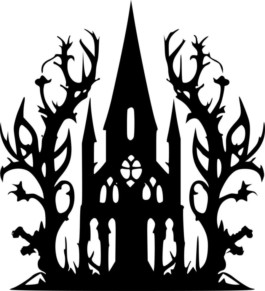Gothic - Minimalist and Flat Logo - Vector illustration