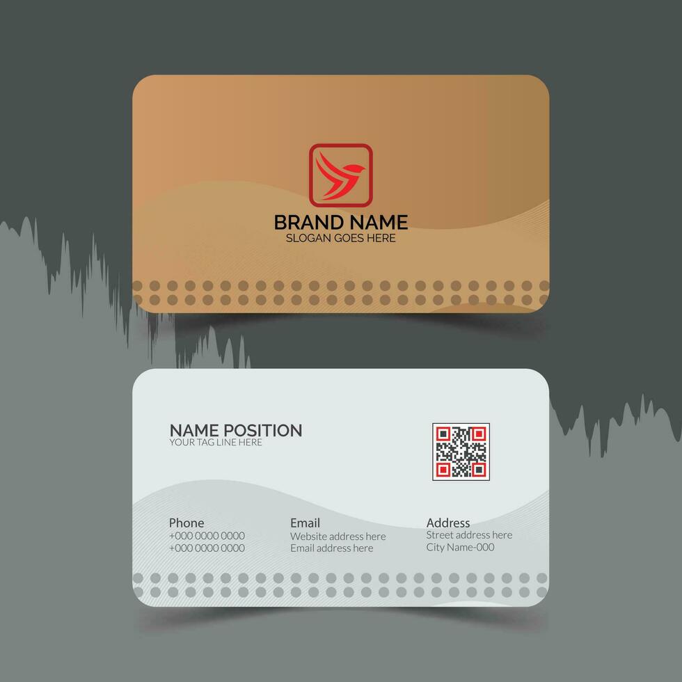 Vector creative modern professional business card template design