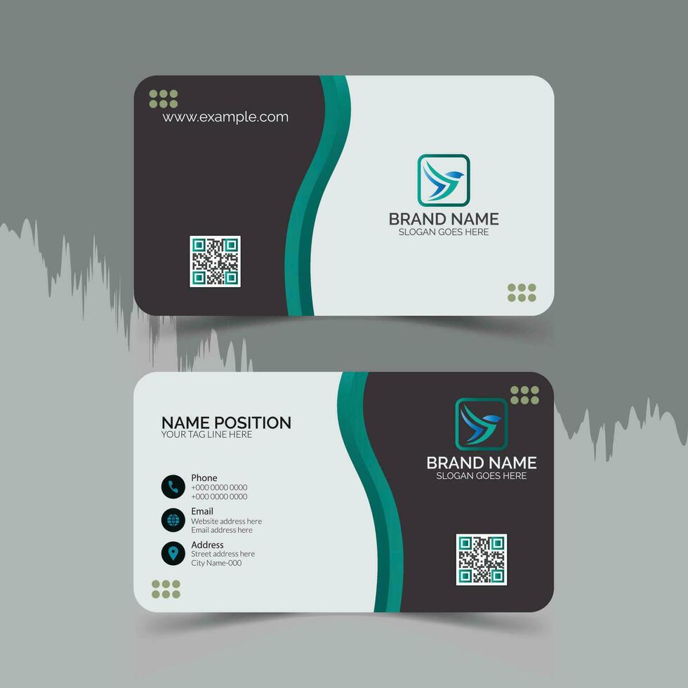 Vector modern business card design.