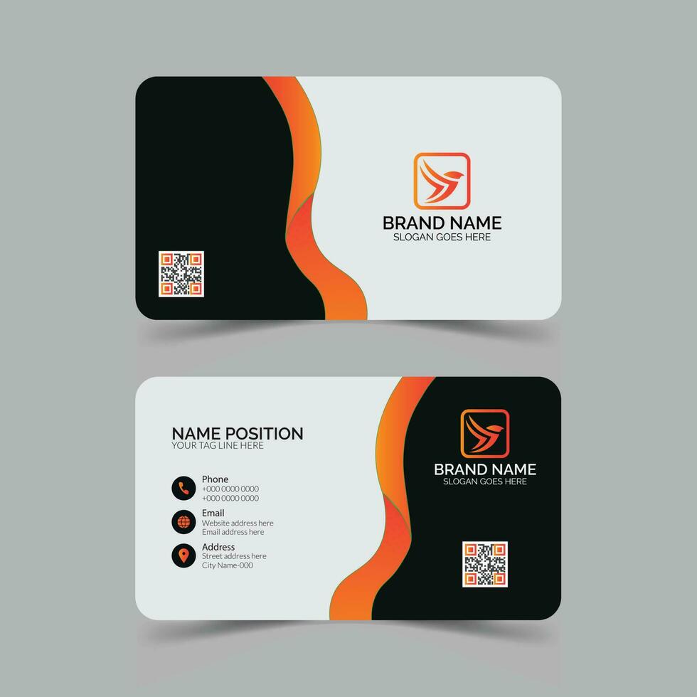 profesional negocio tarjeta diseño disposición. vector