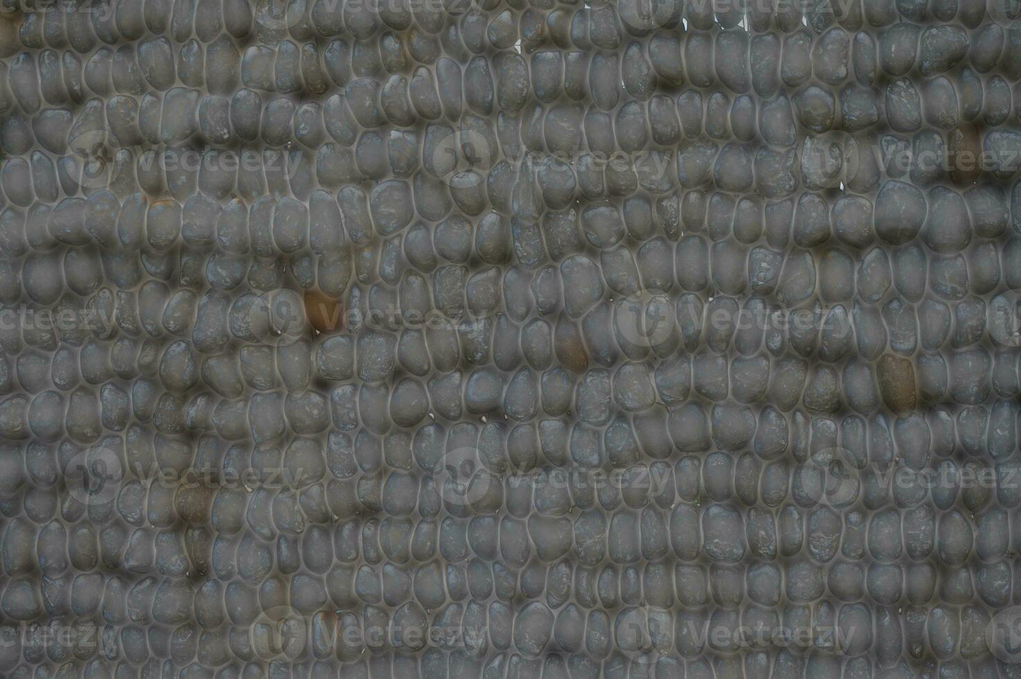 gray brown rock wall background, rock pattern on wall, rocks arranged in a panel on wall, blurred filter effect photo