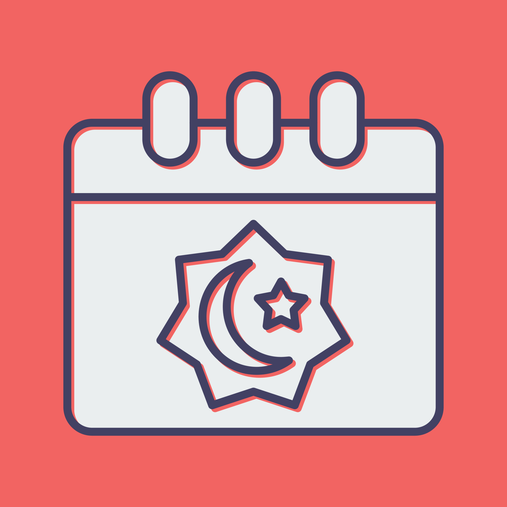 Islamic Calendar Vector Icon 23620128 Vector Art at Vecteezy