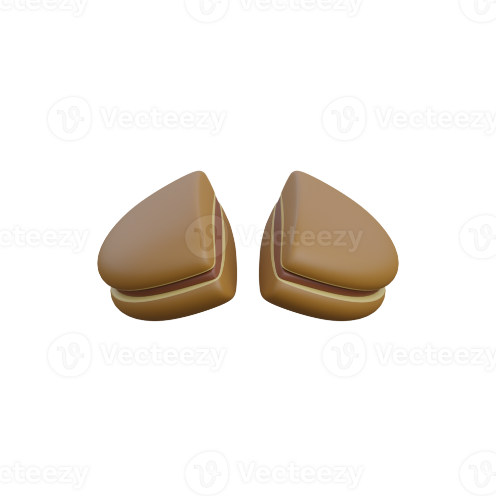 3d illustration of japanese food dorayaki icon png