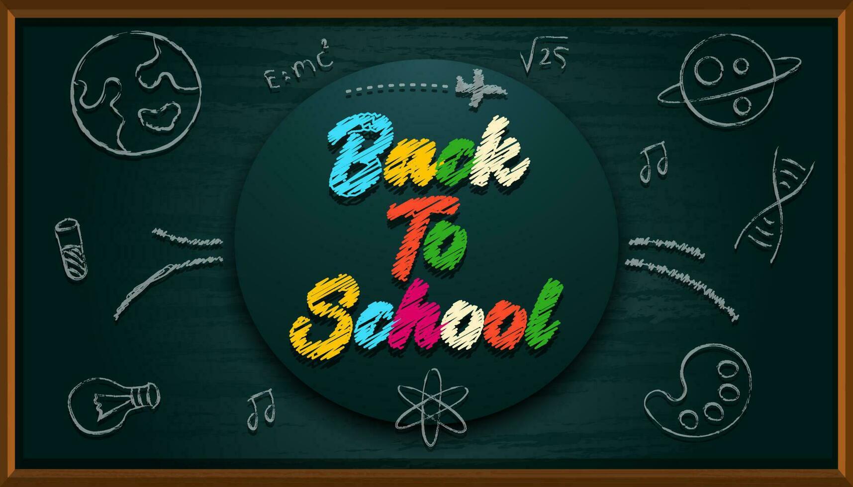 Back to school background and colorful welcome Back to school vector