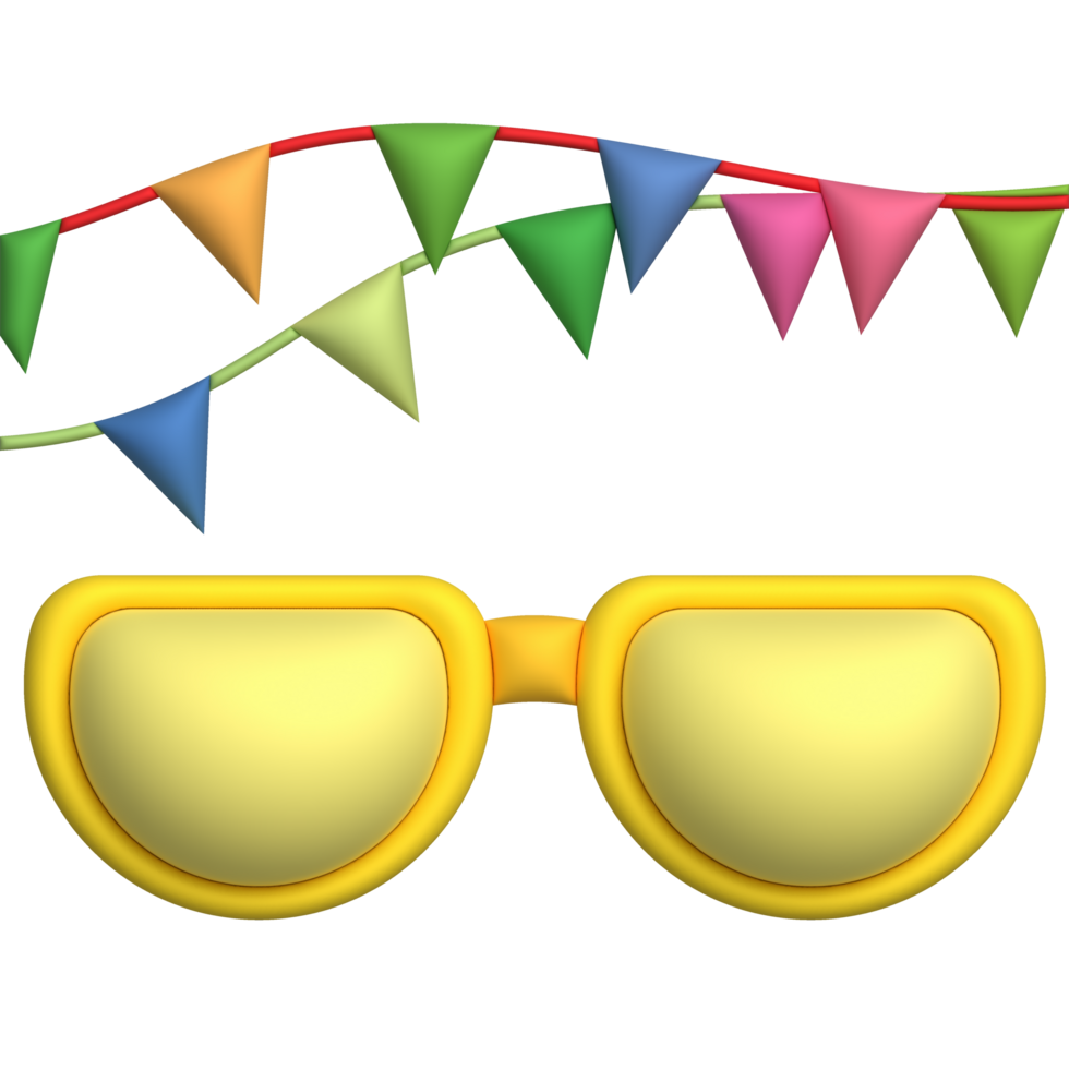 Illustration 3d. Sonnenbrille Symbol. Sommer. zum Design. png