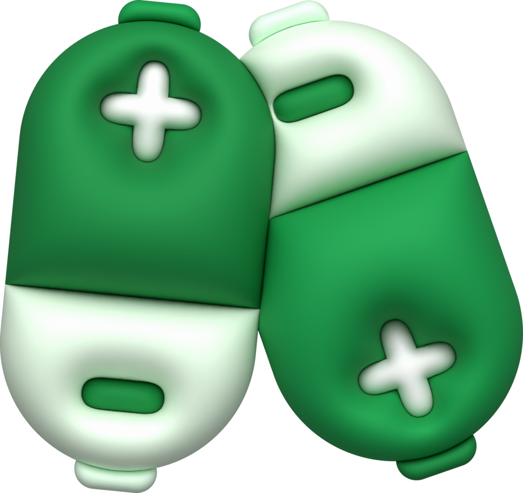 illustration 3d. Battery with positive and negative terminals. Icon, minimal style. png