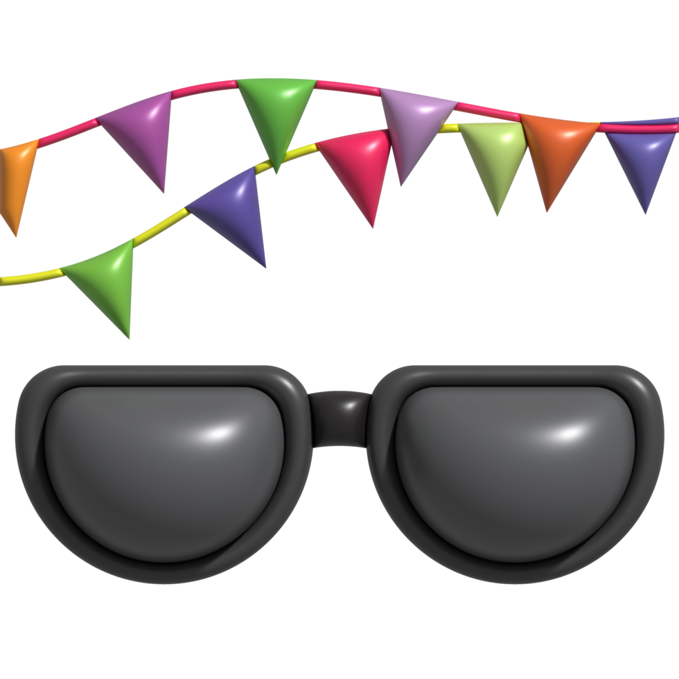 illustration 3d. Sunglasses icon. Summer. For design. png